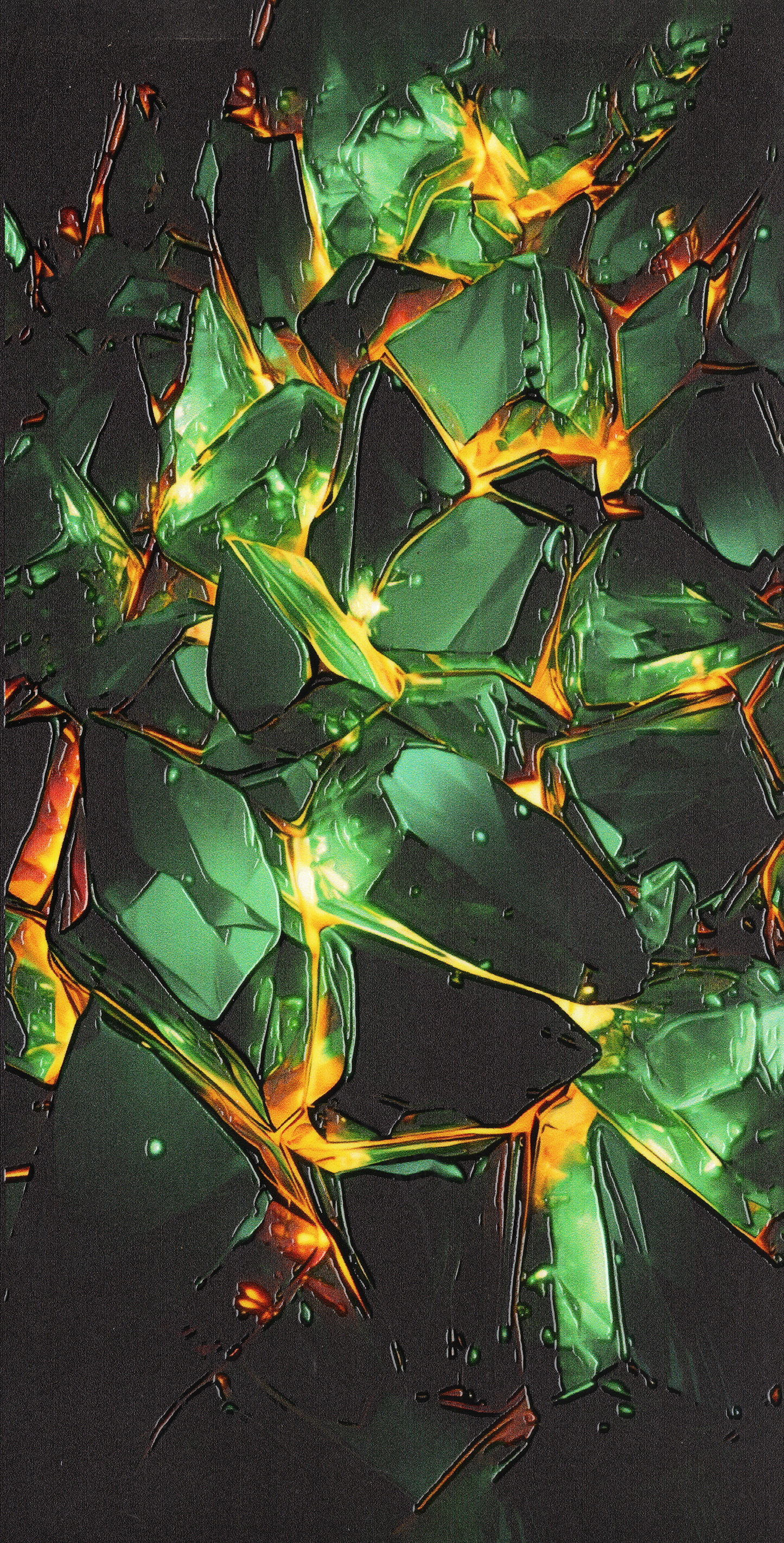 3D marvel texture green