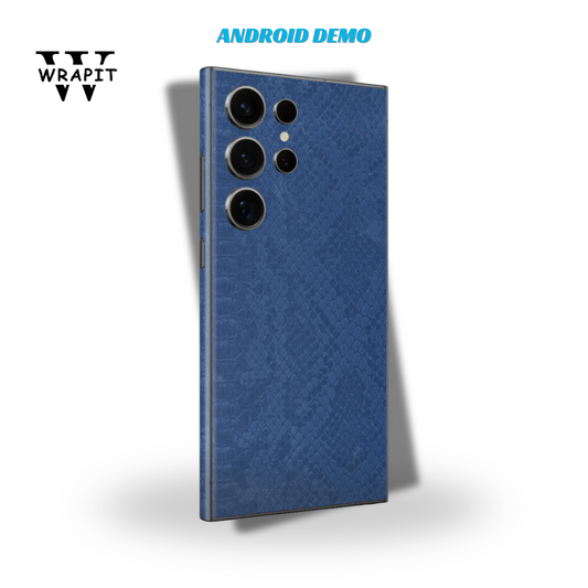 Elegant Blue Snake Leather skin
