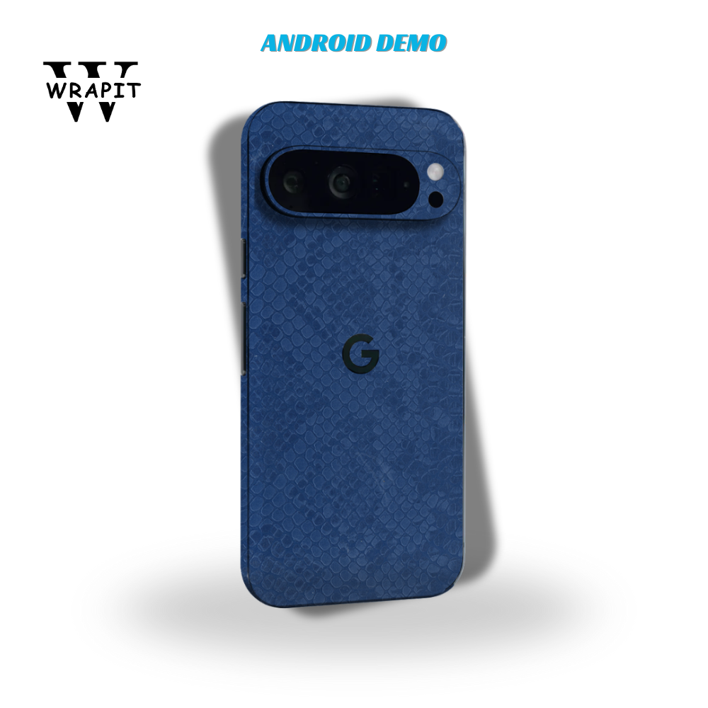 Elegant Blue Snake Leather skin