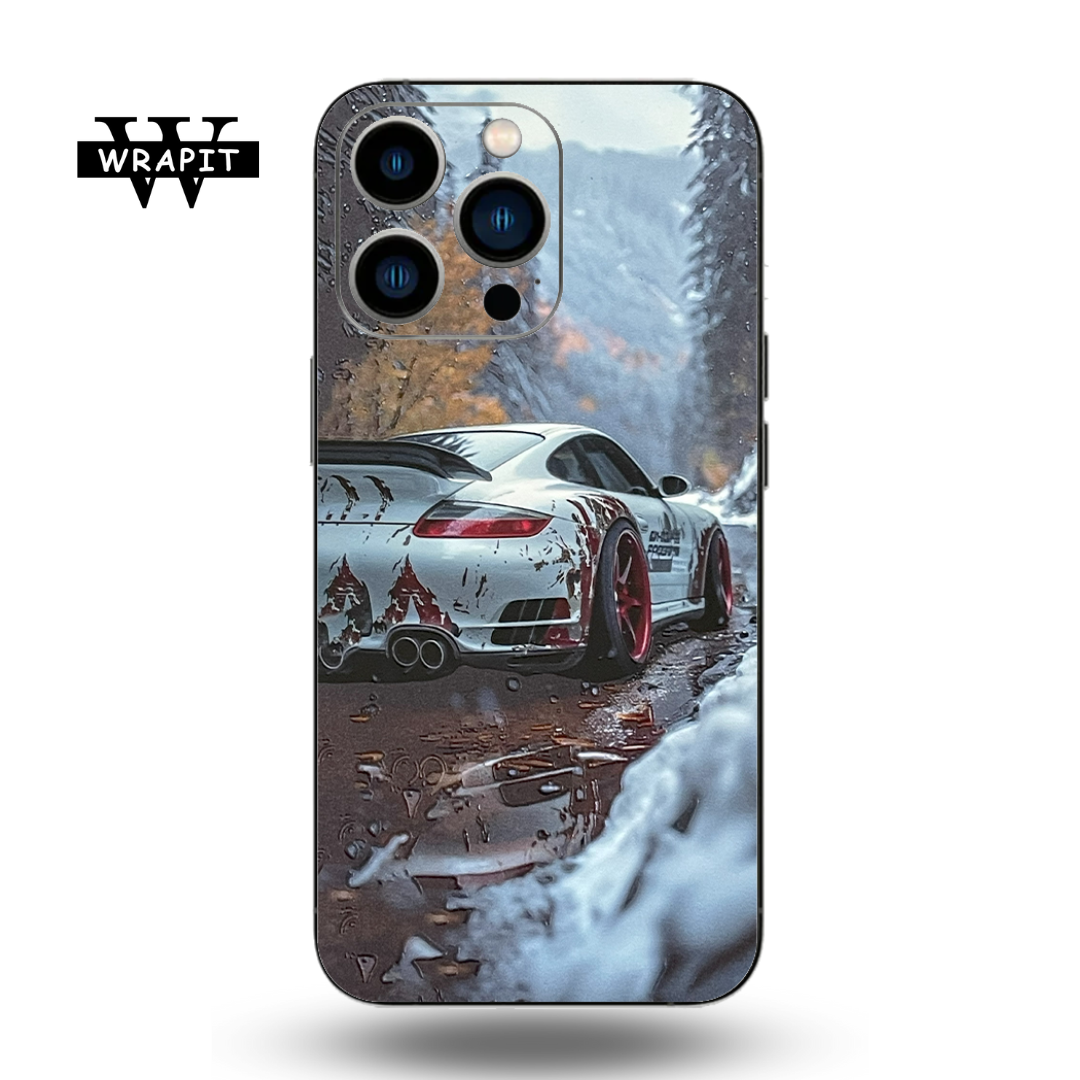 3D White Car