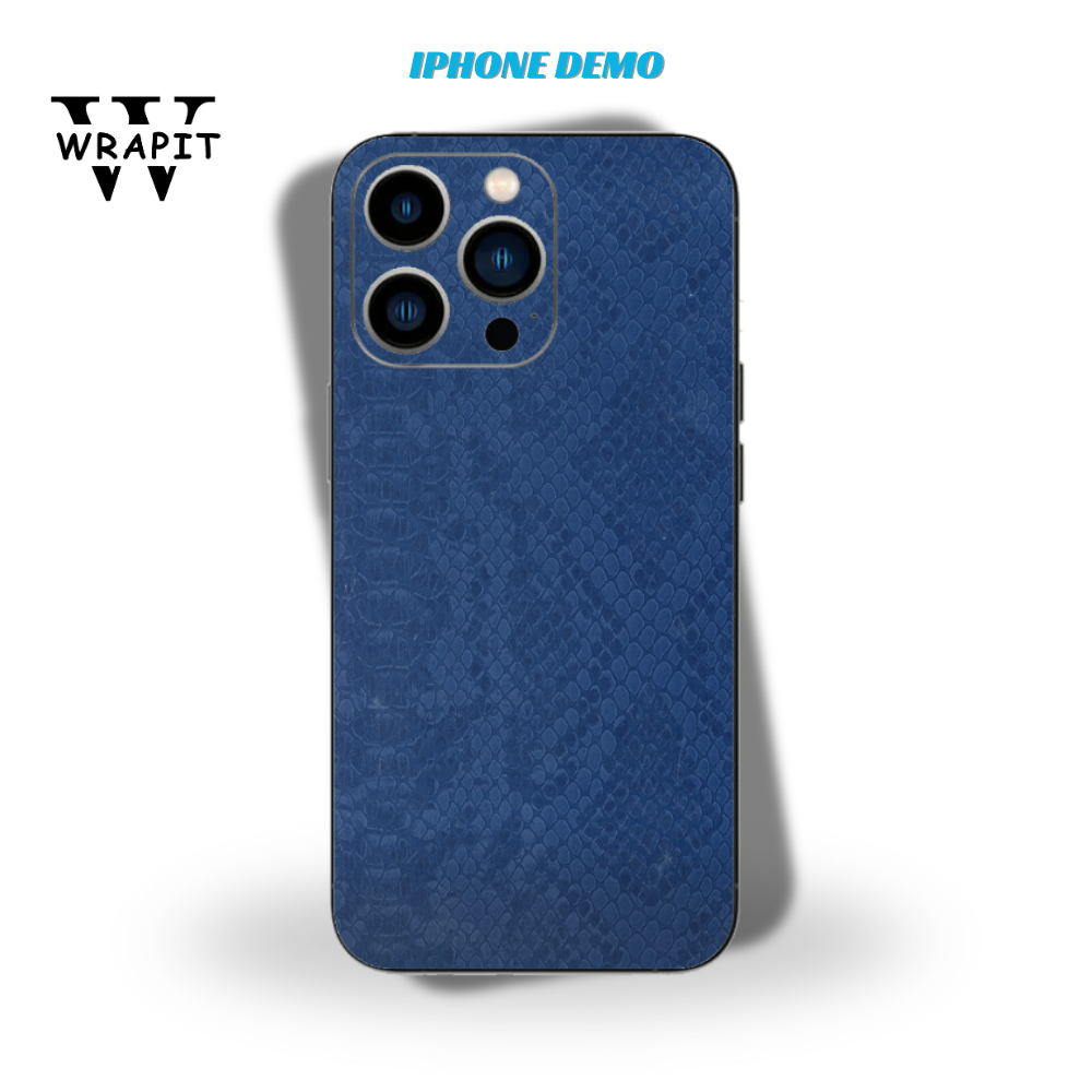 Elegant Blue Snake Leather skin